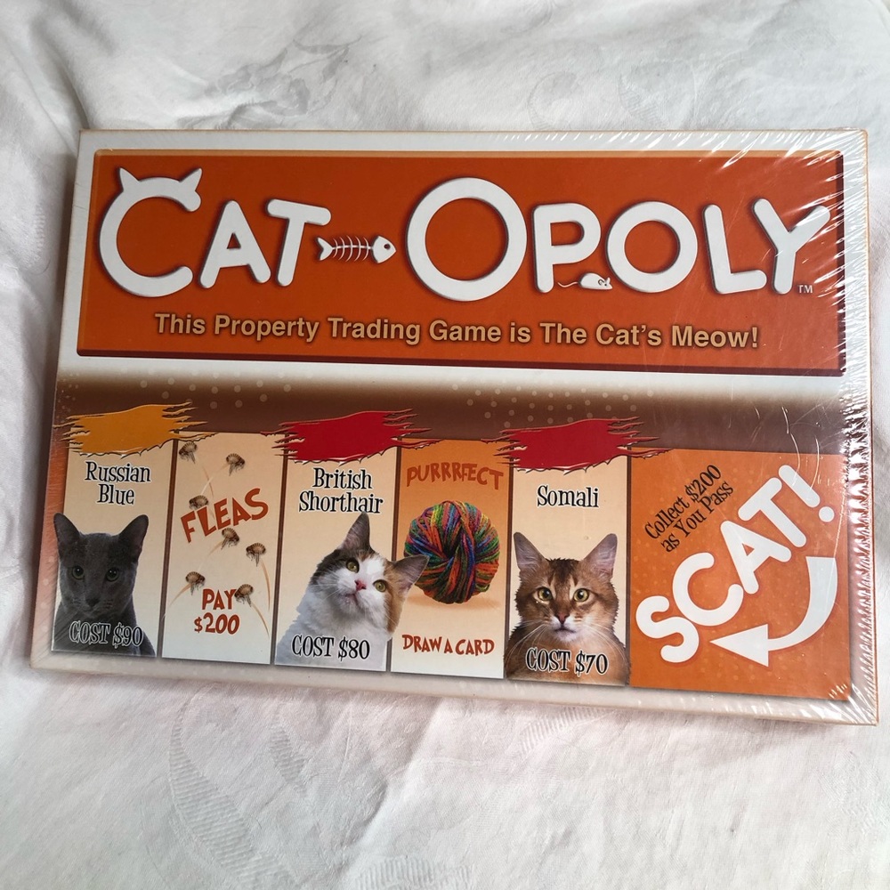 NWT Catopoly Cat Monopoly Board Game